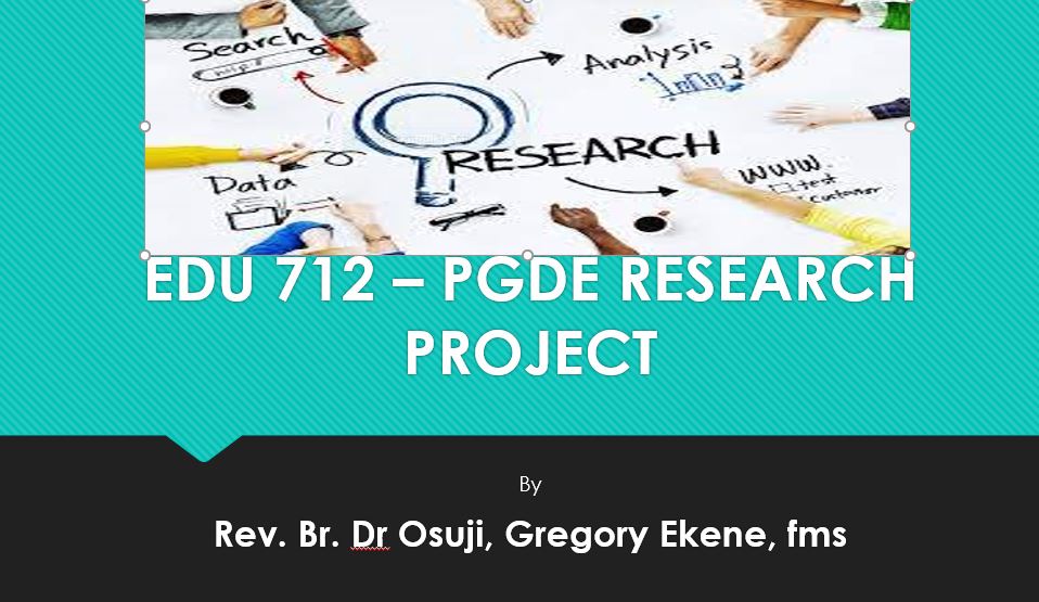 PGDE RESEARCH PROJECT
